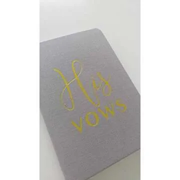 Elegant Wedding Vow Books Set for Him and Her