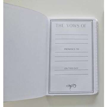 Elegant Wedding Vow Books Set for Him and Her