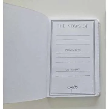 Elegant Wedding Vow Books Set for Him and Her