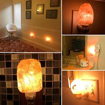 MAYMII·HOME Himalayan Salt Night Light 4 Pack Set