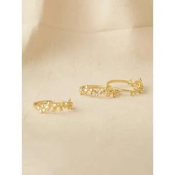 GNIRTSI Gold Bow Knot Ring - Minimalist 14K Gold-Plated Ring