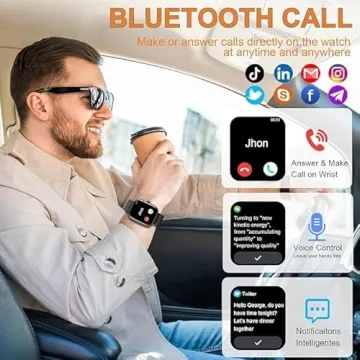 Smart Watch with Bluetooth Call and Fitness Tracking for All