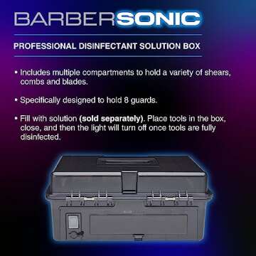 BaBylissPRO BarberSONIC Disinfectant Solution Box for Salons