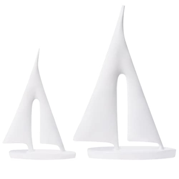 Saysmile Modern Sculptures Home Decor, Sailboat Decor Ornament, Boat Decorations Statue Decor, Art S...