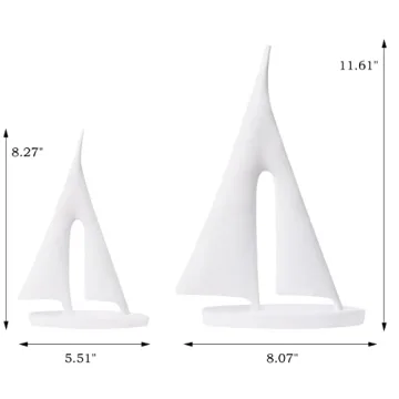 SaySmile Sailboat Decor - Modern Nautical Art Statue