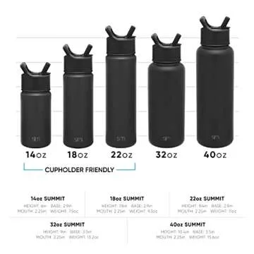 32oz Insulated Water Bottle with Straw for All Occasions