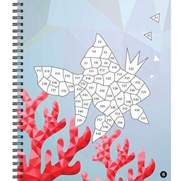 Brain Games - Sticker by Number: Ocean Treasures