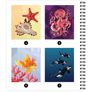 Brain Games - Sticker by Number: Ocean Treasures