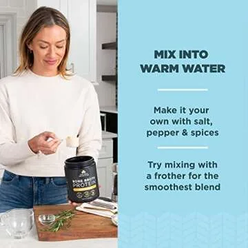 Ancient Nutrition Bone Broth Protein Powder, Chicken Soup, Grass-Fed Chicken and Beef Bone Broth Powder, 15g Protein Per Serving, Supports a Healthy Gut, 15 Servings