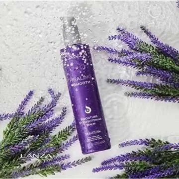 L'ANZA Healing Smooth Smoother Straightener Balm - Hair Detangler and Frizz Control for Nourished, Shiny Straight Hair (8.5 Fl Oz)