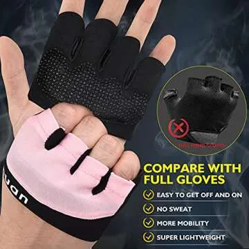 ihuan New Weight Lifting Gym Workout Gloves Men & Women, Great for Weightlifting, Exercise, Training, Fitness