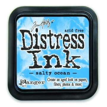 Ranger Tim Holtz Distress Ink Pad Salty Ocean - Vibrant Color