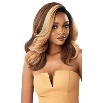 Outre Neesha Soft & Natural Synthetic Swiss Lace Front Wig NEESHA 202 (S1B/30)