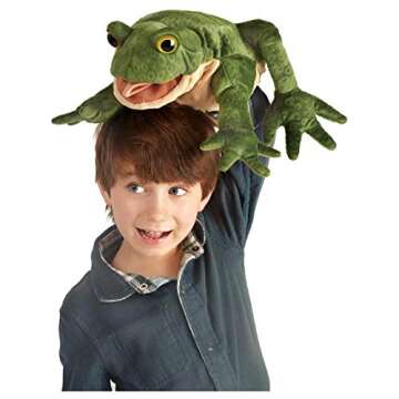 Folkmanis Toad Puppet for Imaginative Play