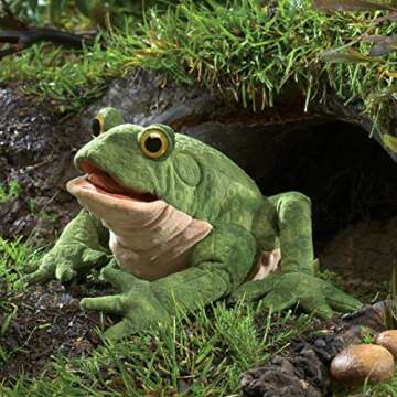 Folkmanis Toad Puppet for Imaginative Play