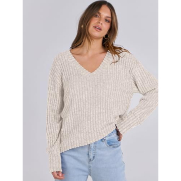 V Neck Sweater Women’s Casual Pullover Tunics