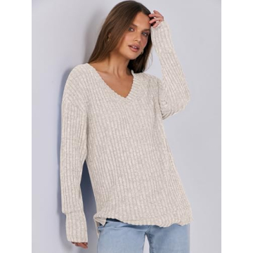 V Neck Sweater Women’s Casual Pullover Tunics