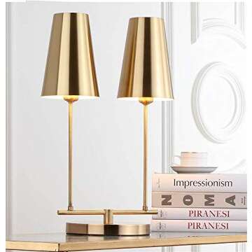 Stylish Safavieh Brass Gold Table Lamp for Home & Office