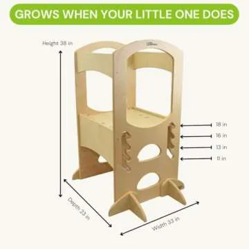 Little Partners Kids Learning Tower Adjustable Kitchen Stool