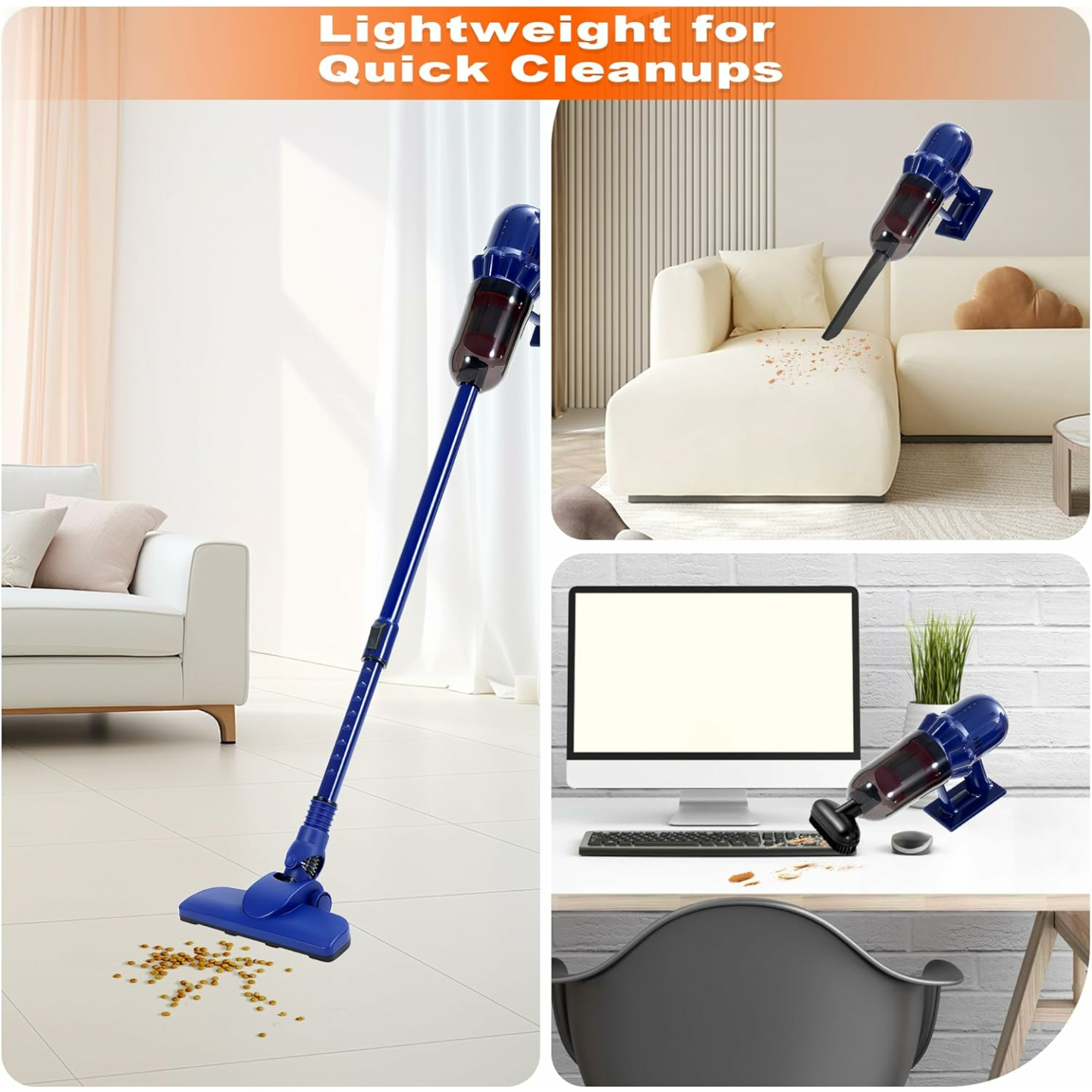 Cordless Vacuum Cleaner - Pet Hair & Carpet Cleaner