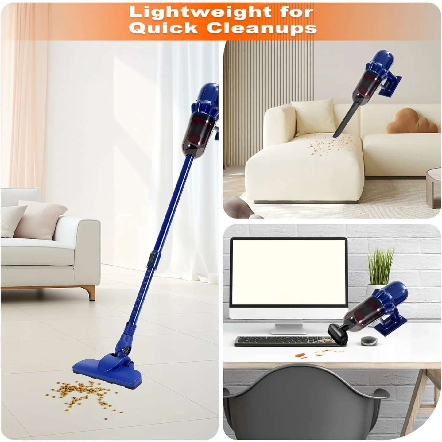 Cordless Vacuum Cleaner - Pet Hair & Carpet Cleaner