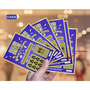 Creative Gold Luck Lottery Pregnancy Scratch Off Tickets