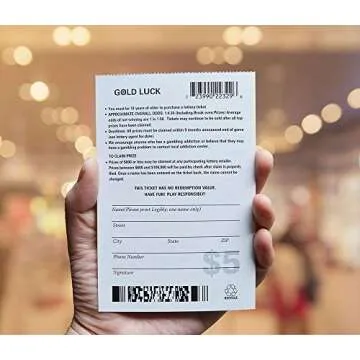 Creative Gold Luck Lottery Pregnancy Scratch Off Tickets