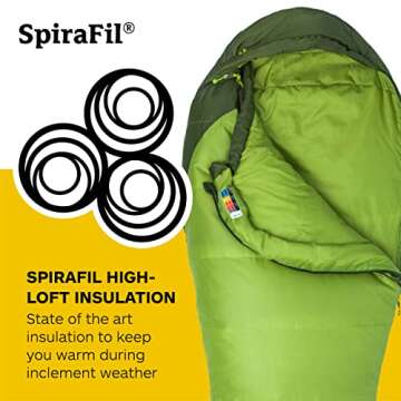 Marmot Men's Trestles 30° Sleeping Bag | Insulated, Water-Resistant, Left-Zip, Green Lichen/Greenland