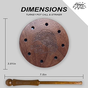 Hayes Calls Slate Pot Turkey Call for Realistic Turkey Sounds