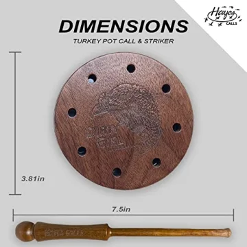 Hayes Calls Slate Pot Turkey Call for Realistic Turkey Sounds