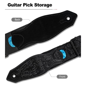 Philicoco Adjustable Woven Guitar Strap for All Musicians