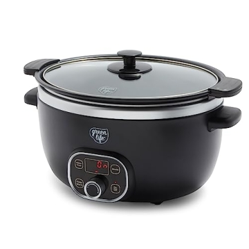 GreenLife 6 Quart Ceramic Slow Cooker: Programmable Healthy Cooking