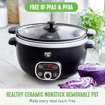 GreenLife 6 Quart PFAS-Free Ceramic Slow Cooker