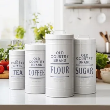Chic Barnyard Canister Set for Kitchen Counter Style