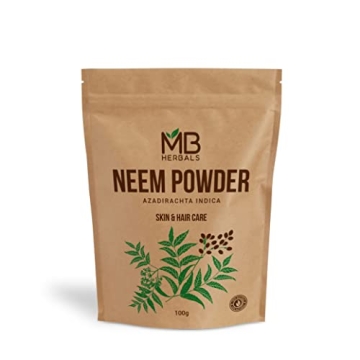 MB Herbals Neem Powder 100% Pure Wildcrafted Supplement