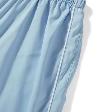 Baynoyia Women Side Striped Track Pants Wide Leg Baggy Sweatpants Parachute Pants Y2K Cargo Pants Joggers Trousers Streetwear (Light Blue, M)