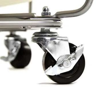 Seville Classics Heavy Duty Rolling Laundry Hamper with Wheels