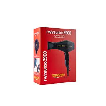 Turbo Power Twin Turbo 3900 Advanced Hair Dryer - Black