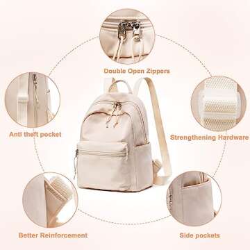 Mini Backpack Girls Teens Cute Small Backpack Purse Casual Travel School Bag