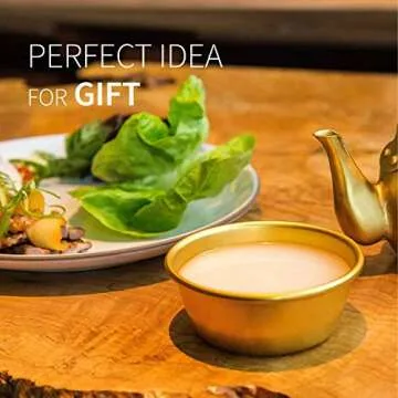 Eutuxia Makgeolli Bowls for Korean Traditional Raw Rice Wine Dongdongju, Soup or Any Drinks. Set of 4. Lightweight & Sturdy Aluminum Cup. Great for BBQ Parties, Camping & All Occasions. Made in Korea