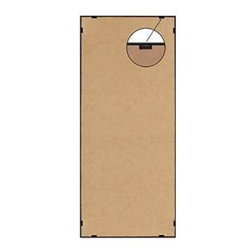 Kate and Laurel Sylvie Neutral Abstract Aztec Shapes Panel Framed Canvas Wall Art by The Creative Bunch Studio, 18x40 Natural