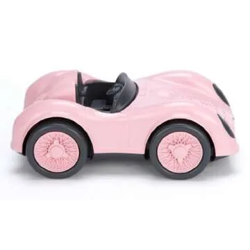 Green Toys Race Car, Pink - Pretend Play, Motor Skills, Kids Toy Vehicle. No BPA, phthalates, PVC. Dishwasher Safe, Recycled Plastic, Made in USA.