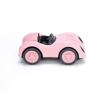 Green Toys Race Car, Pink - Pretend Play, Motor Skills, Kids Toy Vehicle. No BPA, phthalates, PVC. Dishwasher Safe, Recycled Plastic, Made in USA.
