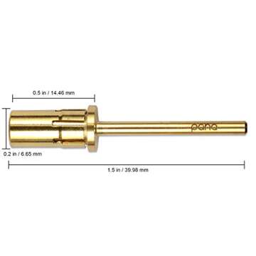 Pana Loxo Gold Easy-Off Mandrel Bit 3/32" Shanks- For Nail Drill/File (Quantity: 2 Pieces) Made in USA