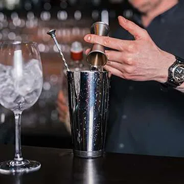 Cocktail Jigger for Bartending - Japanese Double Sided Jigger with Measurements Inside, 2 oz 1 oz Stainless Steel Measuring Jigger