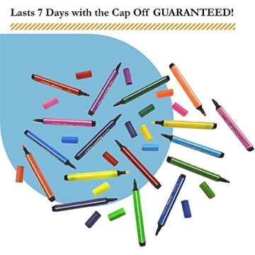 The Pencil Grip Magic Tri Stix, Non-Toxic and Washable Markers For Kids, 24 Assorted Stix Markers, TPG-397, 2 Pack