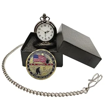 Veteran Gift Set: Pocket Watch & Challenge Coin