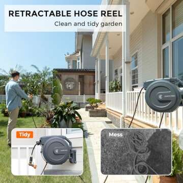 Giraffe Tools AW30 Retractable Hose Reel - Durable & Easy