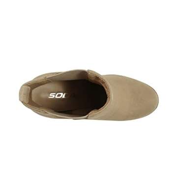 Soda Glove Ankle Boot for Stylish Women with Chunky Heels