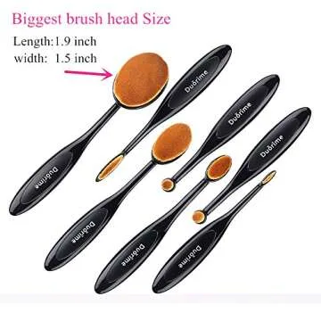 Duorime 7pcs Makeup Brush Set for Flawless Application